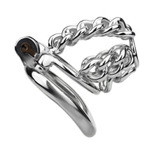Lade das Bild in den Galerie-Viewer, Thick Chainmail Steel Chastity Lock - 2