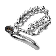 Lade das Bild in den Galerie-Viewer, Thick Chainmail Steel Chastity Lock - 3