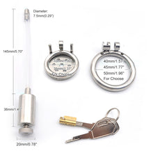 Lade das Bild in den Galerie-Viewer, Urethral Tube Chastity Cage - Metalchastity