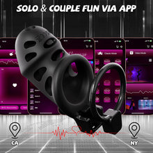Load image into Gallery viewer, Vibrating Chastity Cage - App Control