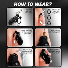 Load image into Gallery viewer, Vibrating Chastity Cage - App Control