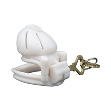 Charger l'image dans la galerie, White Male Chastity Cage - 1