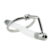 Lade das Bild in den Galerie-Viewer, Harnröhrensonde aus hohlem Silikon und Stahlkatheter