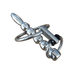 Charger l'image dans la galerie, Solid Stainless Steel Sound With Cock Ring - Metalchastity