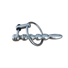 Charger l'image dans la galerie, Solid Stainless Steel Sound With Cock Ring - Metalchastity