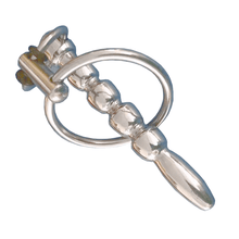 Charger l'image dans la galerie, Solid Stainless Steel Sound With Cock Ring - Metalchastity