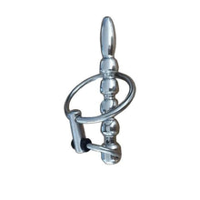 Charger l'image dans la galerie, Solid Stainless Steel Sound With Cock Ring - Metalchastity
