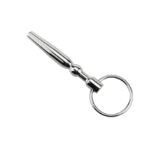 Lade das Bild in den Galerie-Viewer, Hohler Penisplug mit Eichelringen aus Metall