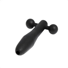 Lade das Bild in den Galerie-Viewer, Short Hollow Silicone Penis Plug 1.81 Inches Long - Metalchastity