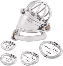 Lade das Bild in den Galerie-Viewer, Keuschheitskäfig aus Metall, 4,5 cm lang