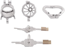 Lade das Bild in den Galerie-Viewer, Keuschheitskäfig aus Metall, 4,5 cm lang