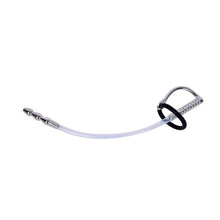 Lade das Bild in den Galerie-Viewer, Stainless Steel and Rubber Penis Plug With Silicone Ring - Metalchastity