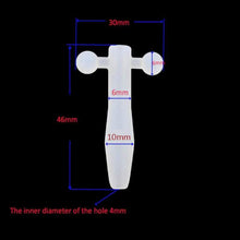 Lade das Bild in den Galerie-Viewer, Short Hollow Silicone Penis Plug 1.81 Inches Long - Metalchastity