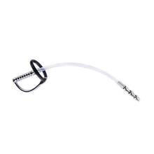 Lade das Bild in den Galerie-Viewer, Stainless Steel and Rubber Penis Plug With Silicone Ring - Metalchastity