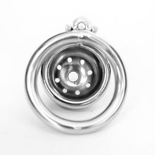 Lade das Bild in den Galerie-Viewer, Kleiner Keuschheitskäfig aus Metall mit Glocke, extrem kurz