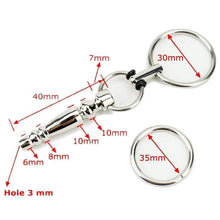 Lade das Bild in den Galerie-Viewer, Hohler Penisplug aus Edelstahl mit Penisring