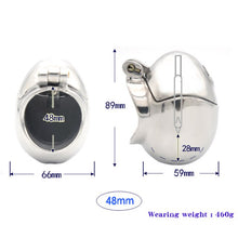 Lade das Bild in den Galerie-Viewer, Peniskäfig in EGG-Form aus rostfreiem Stahl