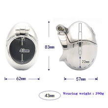 Lade das Bild in den Galerie-Viewer, Peniskäfig in EGG-Form aus rostfreiem Stahl