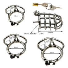 Lade das Bild in den Galerie-Viewer, Neues Keuschheitsgerät aus Edelstahl für Männer