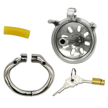 Lade das Bild in den Galerie-Viewer, Superkleiner Keuschheitskäfig mit Klappringen