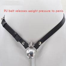 Charger l'image dans la galerie, Strap on Cock Cage with Bondage Belt - Metalchastity
