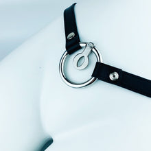 Load image into Gallery viewer, Flat Cock Cage Reverse Stimulation Short Chastity Device Whit Belt