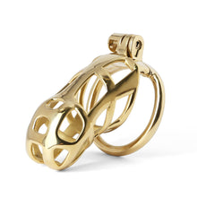 Lade das Bild in den Galerie-Viewer, Goldener MAMBA Keuschheitskäfig 3,54 Zoll lang