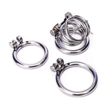 Lade das Bild in den Galerie-Viewer, 1,10 Zoll bis 2,04 Zoll langes Keuschheitsgerät mit allen 3 Ringen