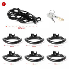 Lade das Bild in den Galerie-Viewer, Cobra Keuschheitskäfig mit Stacheln, Schwarz