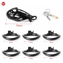 Lade das Bild in den Galerie-Viewer, Cobra Keuschheitskäfig mit Stacheln, Schwarz