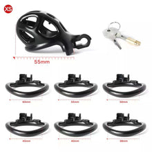 Lade das Bild in den Galerie-Viewer, Cobra Keuschheitskäfig mit Stacheln, Schwarz