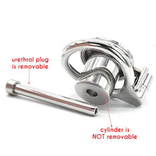 Load image into Gallery viewer, Negative Chastity Cage with Belt and Catheter