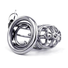 Lade das Bild in den Galerie-Viewer, Neuer Keuschheitskäfig aus Edelstahl mit Spikes