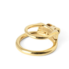 Lade das Bild in den Galerie-Viewer, Goldener Peniskäfig MAMBA-ZERO aus Edelstahl