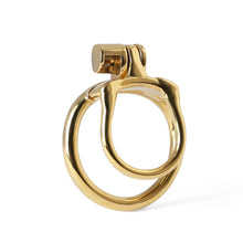 Lade das Bild in den Galerie-Viewer, Goldener Peniskäfig MAMBA-ZERO aus Edelstahl