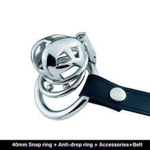 Lade das Bild in den Galerie-Viewer, Permanenter Micro Cobra Keuschheitskäfig mit Gürtel