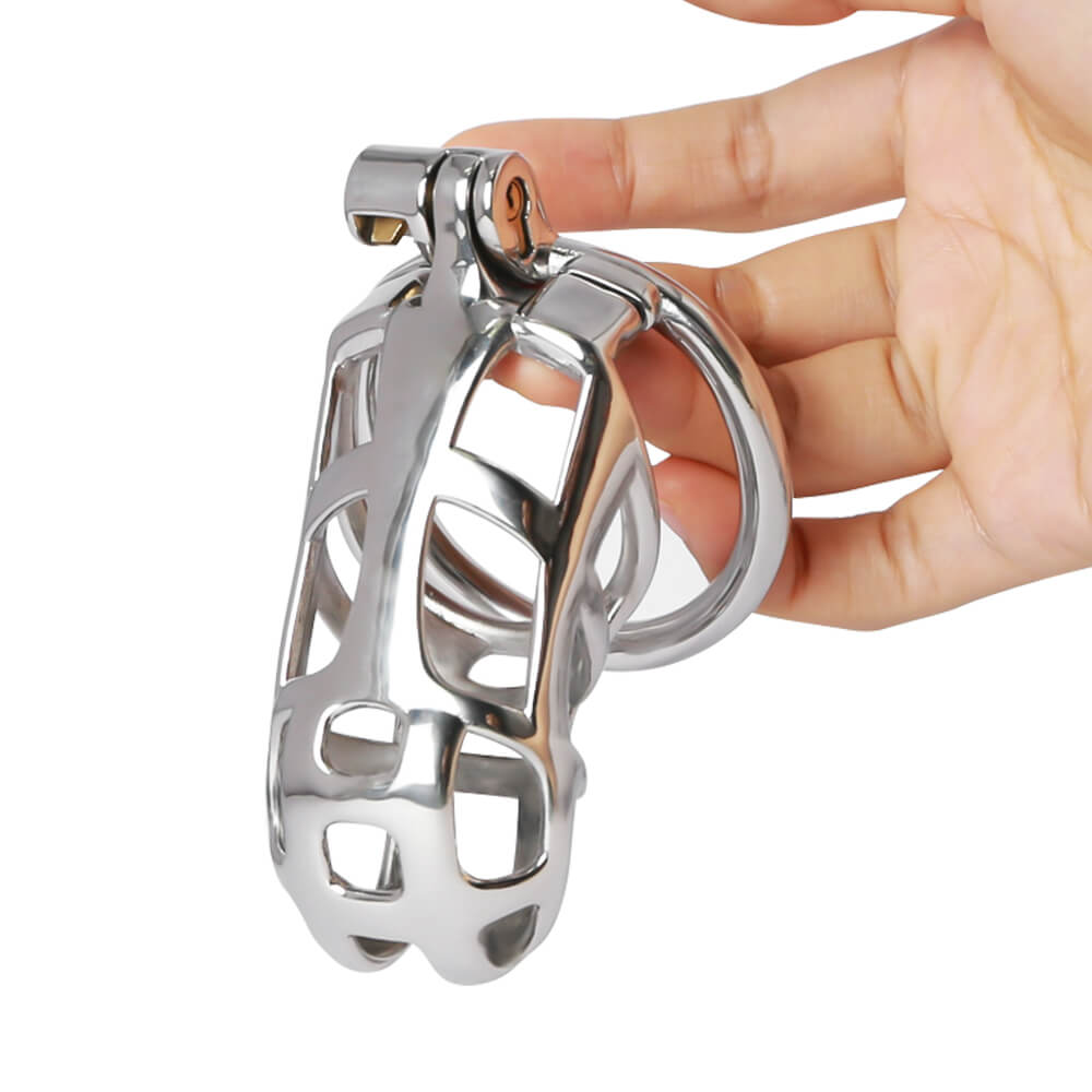 3.54 Inches Long Primary Stainless Steel MAMBA Chastity Cage – metalchastity