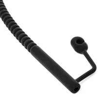 Load image into Gallery viewer, Ribbed Silicone Hollow Urethral Sound Penis Plug - Metalchastity