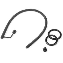 Load image into Gallery viewer, Ribbed Silicone Hollow Urethral Sound Penis Plug - Metalchastity