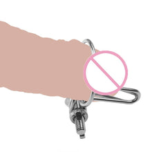 Load image into Gallery viewer, Urethral Dilator Penis Plug With Adjustable Ring - Metalchastity