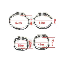 Lade das Bild in den Galerie-Viewer, Keuschheitskäfig aus Metall, 6 cm lang