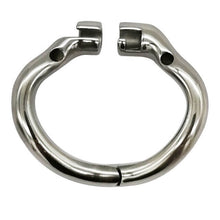 Load image into Gallery viewer, Long Stainless Steel Chastity Device With Hinged Rings