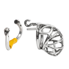 Lade das Bild in den Galerie-Viewer, Keuschheitsgürtel für Männer mit Stealth Lock aus Edelstahl