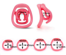 Charger l'image dans la galerie, Double Bar Resin Chastity Cage product photo - chastity cage by MetalChastity
