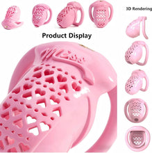 Load image into Gallery viewer, 3D Printed Resin Chastity Cage with 4 Ring Sizes
