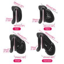 Lade das Bild in den Galerie-Viewer, New Honeycomb Chastity Cage
