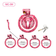 Load image into Gallery viewer, Pink Camouflage Chastity Cage
