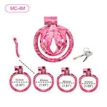 Load image into Gallery viewer, Pink Camouflage Chastity Cage
