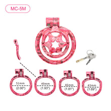 Load image into Gallery viewer, Pink Camouflage Chastity Cage
