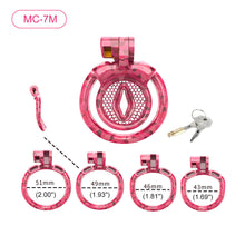 Load image into Gallery viewer, Pink Camouflage Chastity Cage
